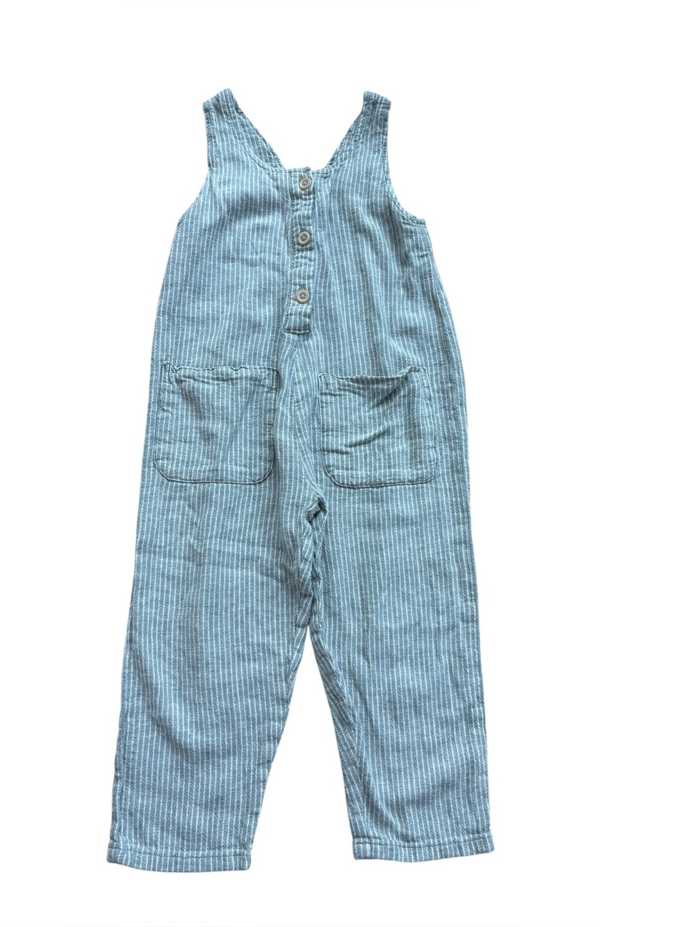 ZARA Children's Striped Cotton Overalls size 3-4 Toddler